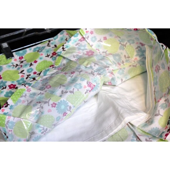 2007 Gymboree Candy Apple 10 Slim Skorts Pleated Double Layer Green Flower Adjus - Picture 5 of 6